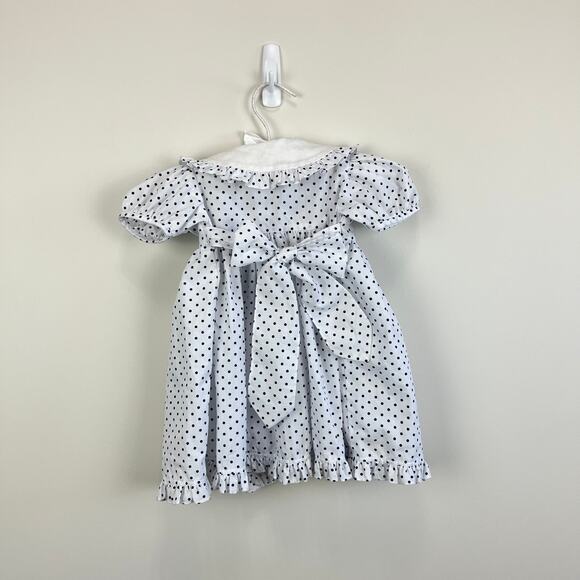 Vintage Sikaffy Polka Dot Dress 6 Months - Picture 6 of 8
